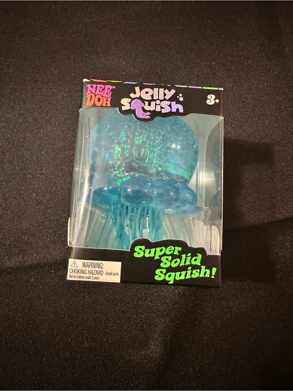 Needoh Jelly Squish Super Solid Squish Blue Jellyfish Toy